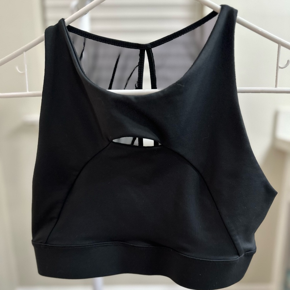Black Women's Sports Bra, DYI, Large